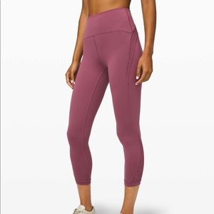 Lululemon Wunder Under High-Rise Crop Flocked 23”